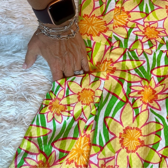 Lilly Pulitzer Strapless Blossom Dress Size 0 |Floral Fit & Flare | Summer Party - Picture 8 of 16